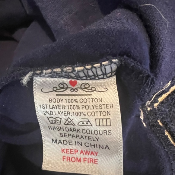 Holiday Snowflake Girls Dress, midnight blue with silver  Size 6/7 - Picture 5 of 7